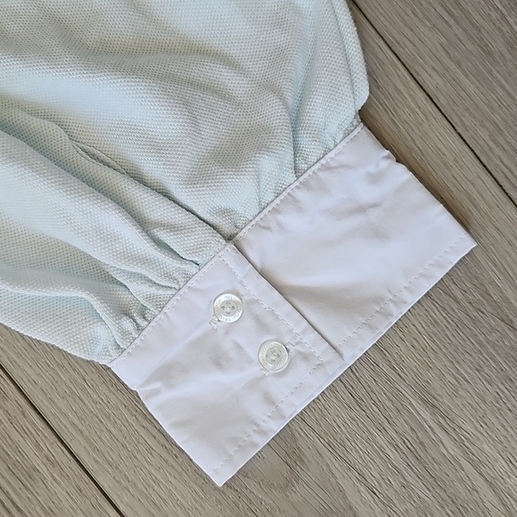 Sylvian Heach Vintage-Inspired Mint Green Puff Sleeve Shift Dress - Picture 14 of 14